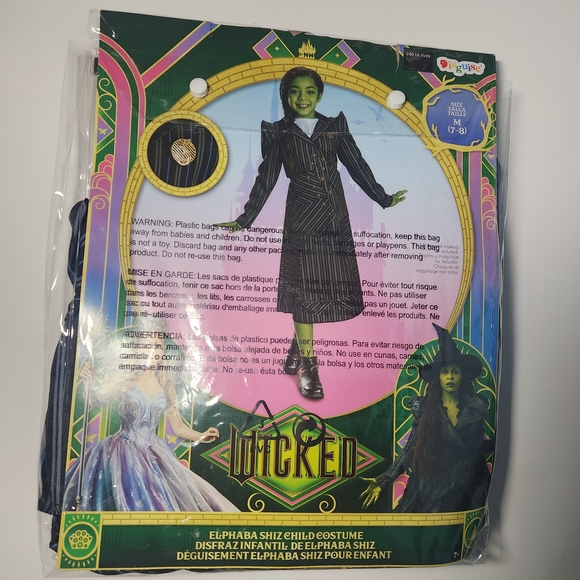 Wicked Other - Wicked Elphaba Shiz Child Costume - Black